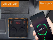 Load image into Gallery viewer, Pajero Cigarette Lighter Multifunctional QC3.0 Fast Charging V97 V93 V87 Pajero USB cigarette Lighter Panel