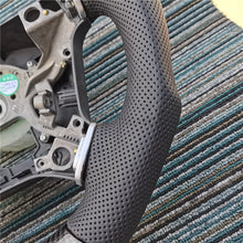 Load image into Gallery viewer, Pajero D-Shape Customised Real Carbon Fiber Sports Steering Wheel Alcantara Leather for Gen 4 Mitsubishi Pajero 2008 - 2021