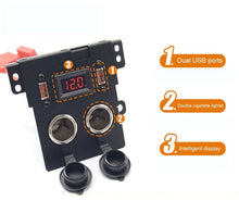 Load image into Gallery viewer, Pajero Cigarette Lighter Multifunctional QC3.0 Fast Charging V97 V93 V87 Pajero USB cigarette Lighter Panel