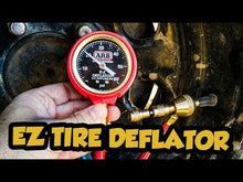 Load and play video in Gallery viewer, ARB ARB600 E-Z Tire Deflator Kit 10-60 PSI 0-4 Bar/Psi Pressure Gauge Rapid Air Down Include Recovery Gear Bag