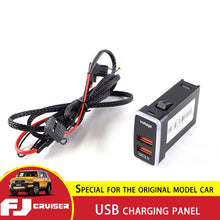 Load image into Gallery viewer, USB Charger Toyota FJ Criuser QC 3.0 Fast Charge Dual Charging Port Interior Accessories