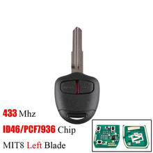 Load image into Gallery viewer, Pajero Gen 4 Key - 2 Buttons 433Mhz ID46 Chip For MITSUBISHI Outlander Pajero Triton ASX Lancer Car keys