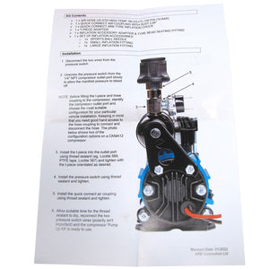 ARB 171302V2 Air Compressor Pump Up Kit V2