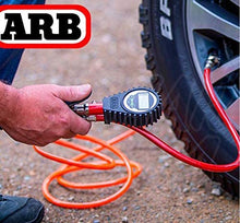 Load image into Gallery viewer, ARB ARB601 Digital Tire Pressure Gauge with Braided Hose and Chuck, Inflator and Deflator 25-75 PSI Readings
