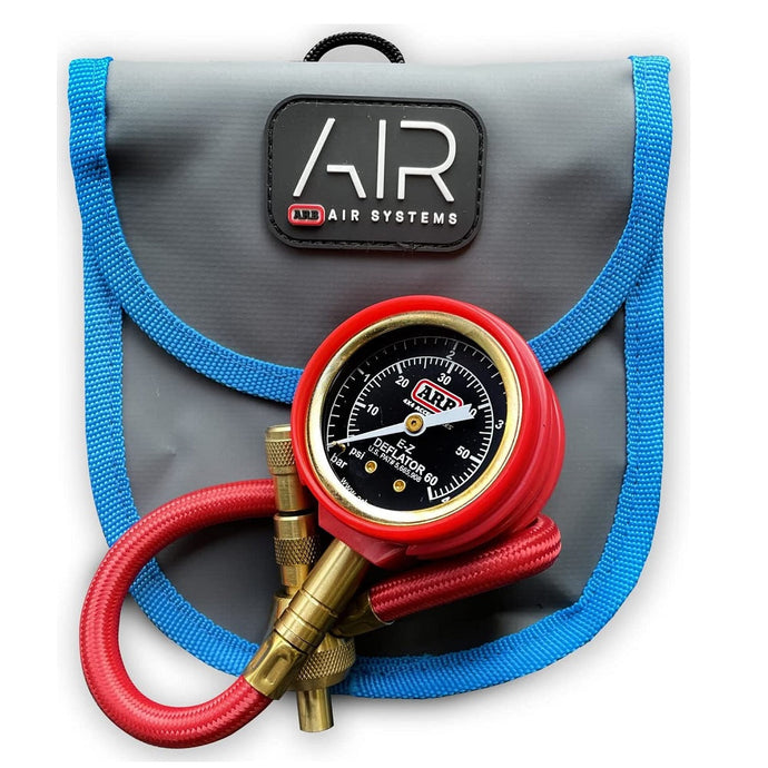 ARB ARB600 E-Z Tire Deflator Kit 10-60 PSI 0-4 Bar/Psi Pressure Gauge Rapid Air Down Include Recovery Gear Bag