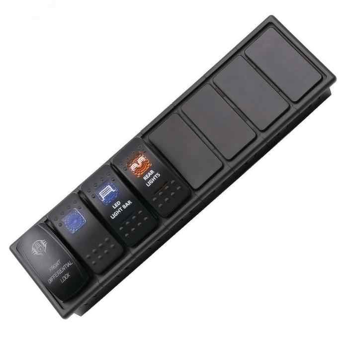 Rocker Switch 7 Gang Panel Housing Holder