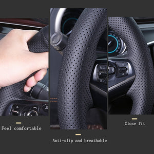 Leather Car Steering Wheel Cover For Toyota FJ Cruiser 2006 to 2023
