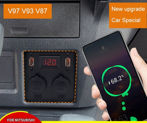 Pajero Cigarette Lighter Multifunctional QC3.0 Fast Charging V97 V93 V87 Pajero USB cigarette Lighter Panel