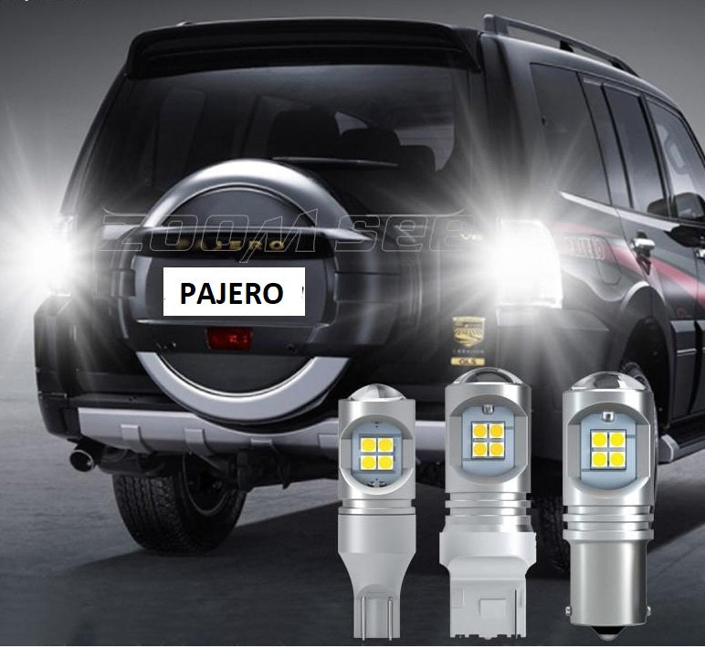 Pajero 2pc Canbus No Error White LED reverse backup tail light bulb for Mitsubishi Pajero Shogun Montero and Sport 1 2 3 4 ( 1990-2020)