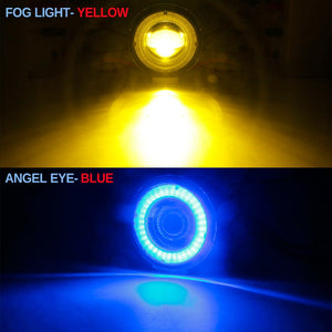 Pajero 2 X Car LED Fog Light Angel Eye Daytime Running Light (DRL) For Gen 4 2007-2015