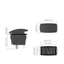 Load image into Gallery viewer, Rocker Switch 12V SPST Carling 5Pin ON-OFF - 1PC
