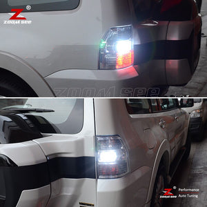Pajero 2pc Canbus No Error White LED reverse backup tail light bulb for Mitsubishi Pajero Shogun Montero and Sport 1 2 3 4 ( 1990-2020)