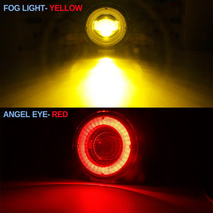 Pajero 2 X Car LED Fog Light Angel Eye Daytime Running Light (DRL) For Gen 4 2007-2015
