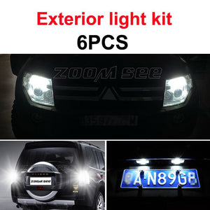 Pajero White LED Exterior Reverse Tail Bulb Plate Parking Side Light For Mitsubishi Pajero Shogun Montero MK3 MK4 3 4 (2000-2021)