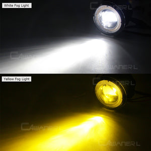 Pajero 2 X Car LED Fog Light Angel Eye Daytime Running Light (DRL) For Gen 4 2007-2015