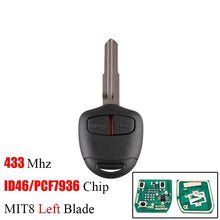 Load image into Gallery viewer, Pajero Gen 4 Key - 2 Buttons 433Mhz ID46 Chip For MITSUBISHI Outlander Pajero Triton ASX Lancer Car keys
