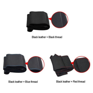 Steering Wheel Leather Stitch Cover for Mitsubishi Pajero 2007-2021 Generation 4