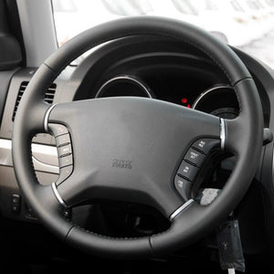 Steering Wheel Leather Stitch Cover for Mitsubishi Pajero 2007-2021 Generation 4