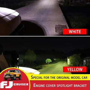 Light Bracket: A-Pillar Spotlight Bracket For Toyota FJ Cruiser Hood Lights Base Modification - Spotlight