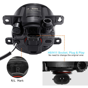 Pajero 2 X Car LED Fog Light Angel Eye Daytime Running Light (DRL) For Gen 4 2007-2015
