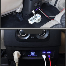 Load image into Gallery viewer, Rear USB Charger 220V Pajero Rear USB Inverter Socket Modification Armrest Box Rear USB Inverter
