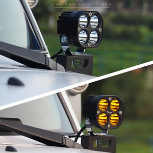 Light Bracket: A-Pillar Spotlight Bracket For Toyota FJ Cruiser Hood Lights Base Modification - Spotlight