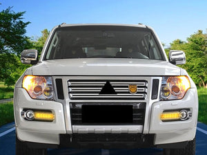 Side Mirror Turn Signal Blinker Day Light Daytime Running Light Assembly Pajero Fog Lamp Modification - For Mitsubishi Pajero