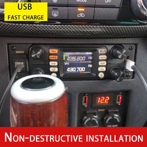 Pajero Car Wireless Radio Holder For Mitsubishi Pajero Walkie-talkie Console Stand Shogun Montero Radio Panel Holder USB Fast Charge