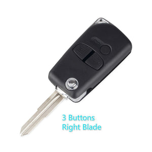 Pajero Key convert to Flip Key Remote For Mitsubishi Pajero, Outlander, Grandis, ASX 2/3 Buttons Modified Flip Folding Remote Key Shell Case